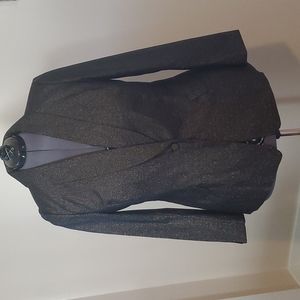 Lane Bryant Gold Glittered Stretchy Blazer